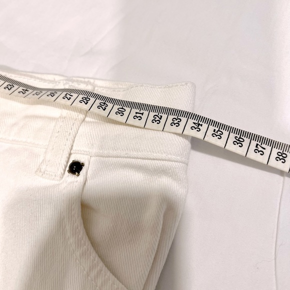 Valentino white crop jeans with embroidery at the hem - Picture 6 of 11